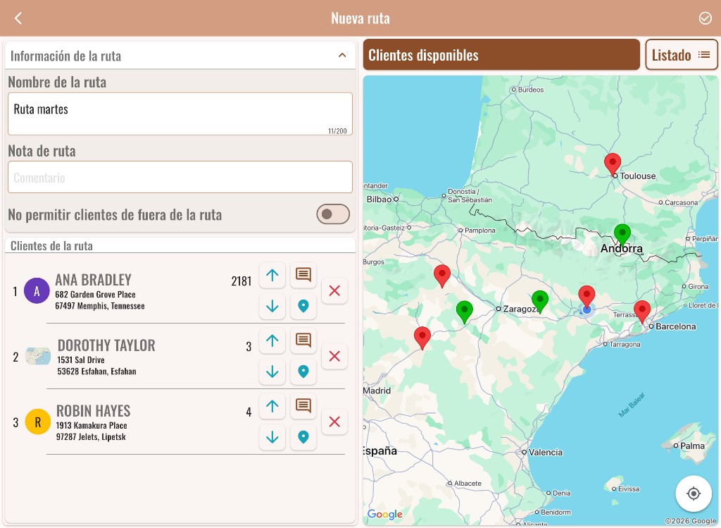Creación de ruta en Sellforge Ubik